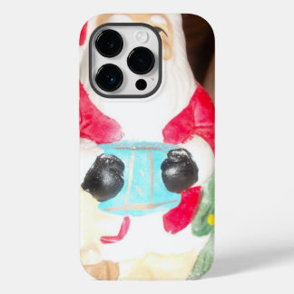 Vintage Fun Santa with Snow Art Print Case-Mate iPhone 14 Pro Case
