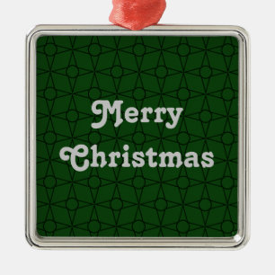 Vintage Funk Premium Ornament, Dark Green Metal Tree Decoration