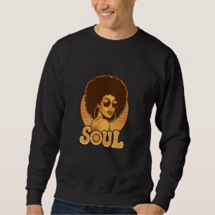 Vintage Funk Soul Music, Brotha, Sista Retro 60s 7 Sweatshirt
