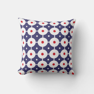 vintage funky retro seamless pattern. Seamless ret Cushion