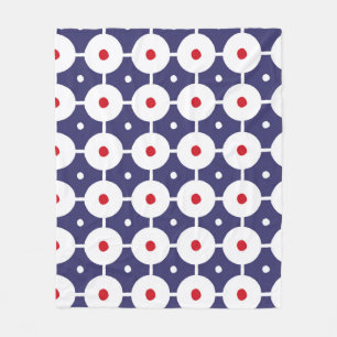vintage funky retro seamless pattern. Seamless ret Fleece Blanket
