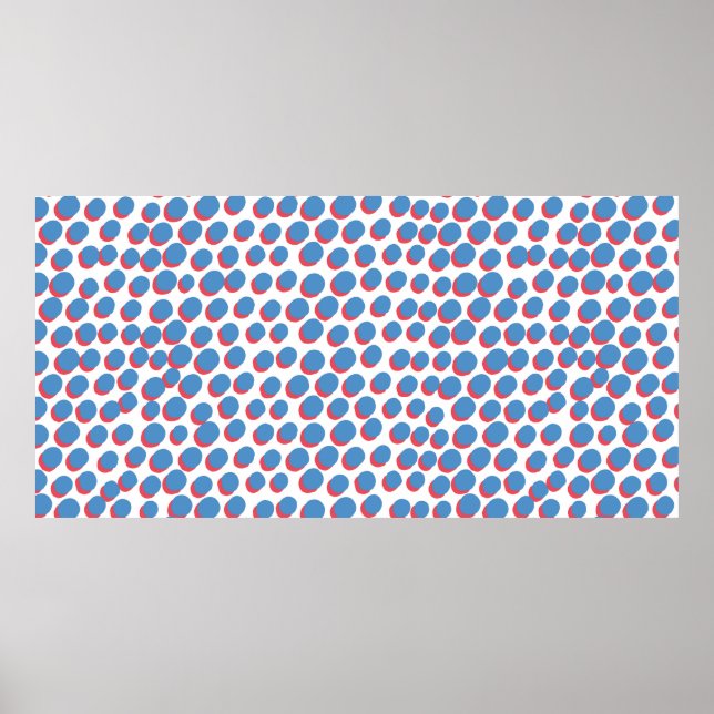 vintage funky retro seamless pattern. Seamless vin Poster (Front)