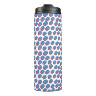 vintage funky retro seamless pattern. Seamless vin Thermal Tumbler