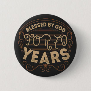 vintage Funny 70 years old saying quote 6 Cm Round Badge