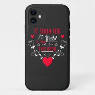 vintage Funny 70 years old saying quote iPhone 11 Case