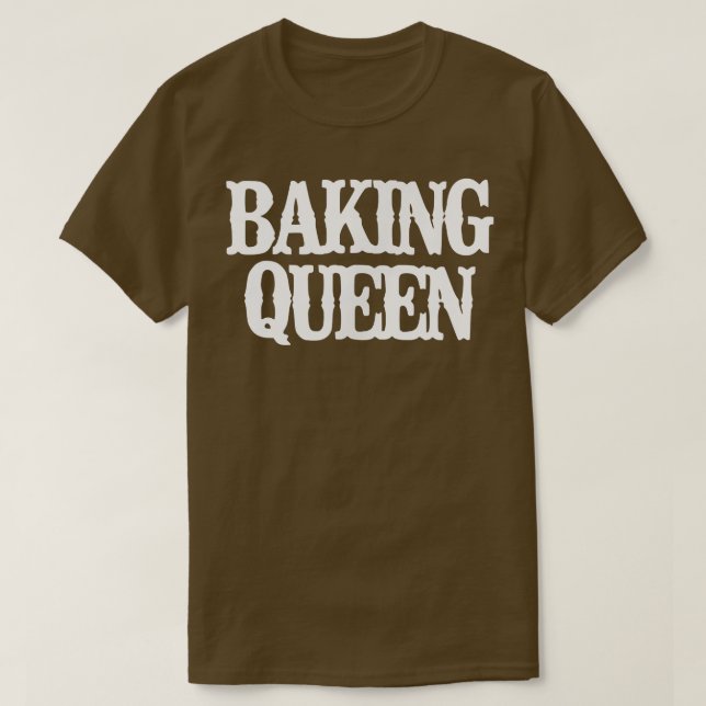 Vintage Funny Baking Queen T-Shirt (Design Front)