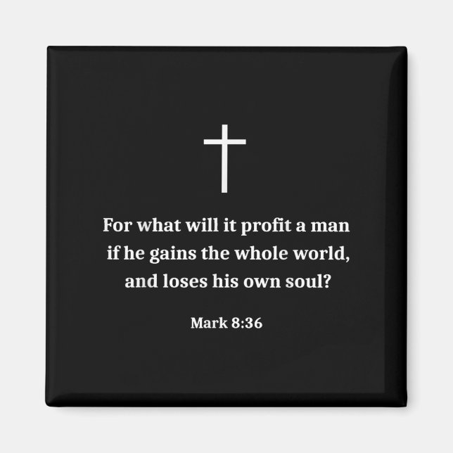 Vintage Funny Christian Motivational Bible Verse M Magnet (Front)