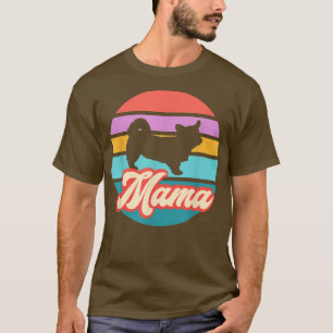 Vintage Funny Corgi Mama Dog Mum Mother's Day Birt T-Shirt