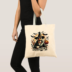 Vintage Funny Don't Duck with Me Halloween Tote Bag