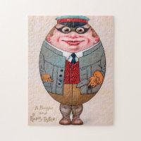 Vintage Funny Easter Egg Man Humour Human