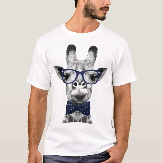 Vintage funny Giraffe T-Shirt (Front)