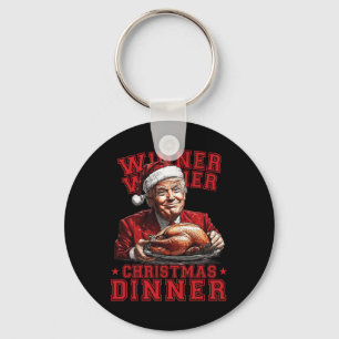 Vintage Funny Humourous Trump Winner Winner Christ Key Ring