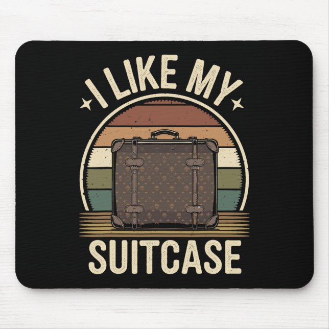 Vintage Funny I Like My Suitcase Trump Meme 1  Mouse Mat (Front)