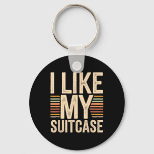 Vintage Funny I Like My Suitcase Trump Meme 2 Key Ring