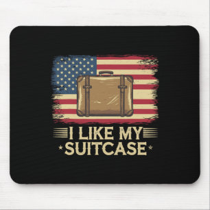 Vintage Funny I Like My Suitcase Trump Meme  Mouse Mat