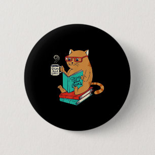 Vintage Funny Meme Drink Good Coffee And Read Good 6 Cm Round Badge