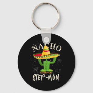 Vintage Funny Nacho Average Step-mum Family Matchi Key Ring