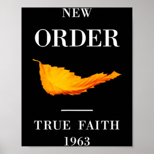 Vintage Funny New Order True Faith Music Poster