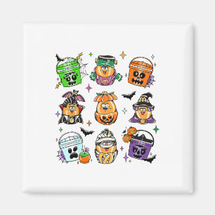 Vintage Funny Nuggets Meal Bucket Halloween Spooky Magnet
