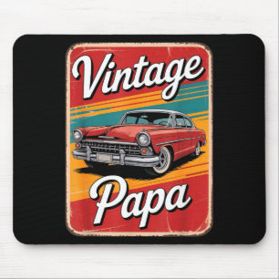 Vintage Funny Papa Mouse Mat