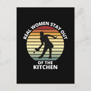 Vintage Funny Pickleball Women Postcard
