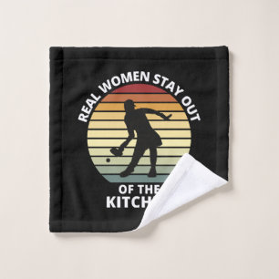 Vintage Funny Pickleball Women Wash Cloth