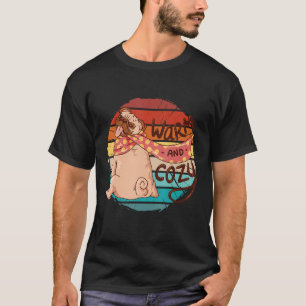 Vintage Funny Pug Warm And Cosy Pug Dog, Scarf Pug T-Shirt