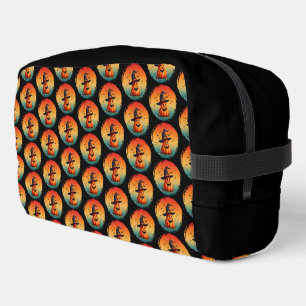 vintage funny pumpkin fall autumn season dopp kit