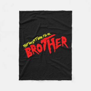 Vintage Funny Quote That Doesn't Work For Me Retro Fleece Blanket