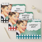 Vintage Funny Retro Women - Bill Paying Organiser