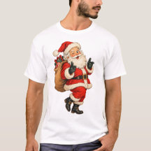 Vintage Funny Santa Claus Christmas Illustration