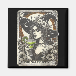 Vintage Funny The Salty Witch Tarot Card Tail Magnet
