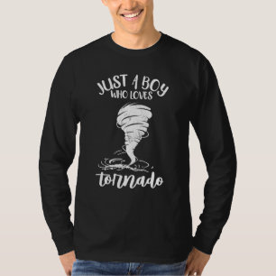 Vintage Funny Tornado For Boys Kids Hurricane Weat T-Shirt