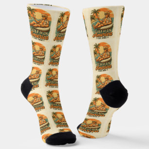 Vintage Funny Trump America's Gulf 2025 Socks