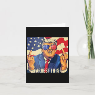 Vintage Funny Trump Arrest This 4th Of July 2024  Card