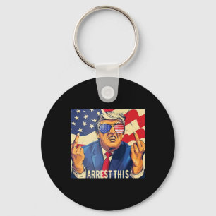 Vintage Funny Trump Arrest This 4th Of July 2024  Key Ring