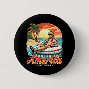 Vintage Funny Trump Shirt America's Gulf Trump Mer 6 Cm Round Badge