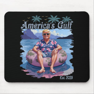 Vintage Funny Trump Shirt America's Gulf Trump Mer Mouse Mat