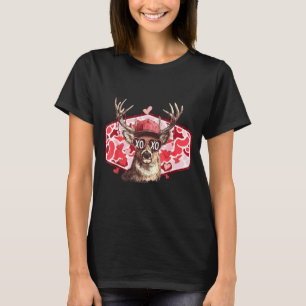 Vintage Funny Valentines Hunting Deer Camo Xoxo Cu T-Shirt