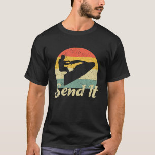Vintage Funny Water Sports PWC Skiing Jetski Send T-Shirt