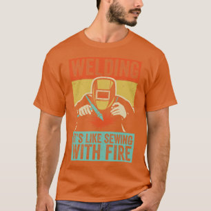 Vintage Funny Welder With Sayings Welding For Men T-Shirt