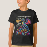 Vintage Funny Yarn Dragon Knitting & Crochet L