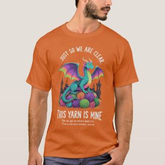 Vintage Funny Yarn Dragon Knitting Crochet Lover g T-Shirt