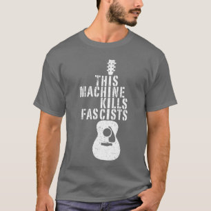 Vintage Funnyhis Machine Kills Fascists for Music T-Shirt