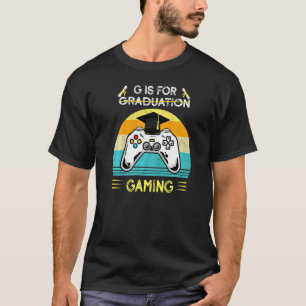 Vintage G Is For Gaming Cute Graduation Gamer Midd T-Shirt