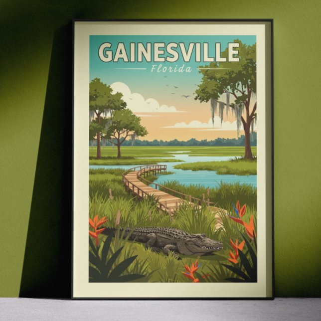 Vintage Gainesville Florida Poster (Creator Uploaded)