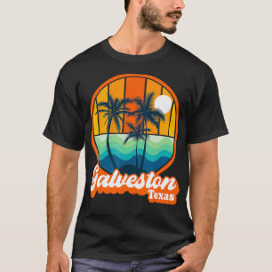 Vintage Galveston Texas Summer Travel 90s Beach So T-Shirt