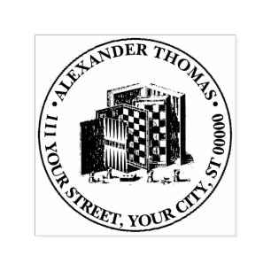 Vintage Game Boards and Games Name Return Address Self-inking Stamp