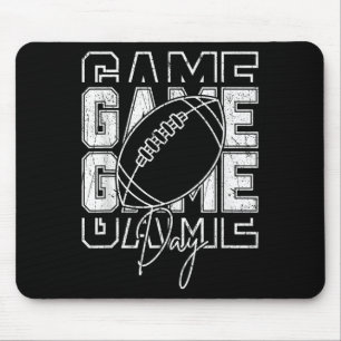 Vintage Game Day Football Funny Gameday Team Sport Mouse Mat