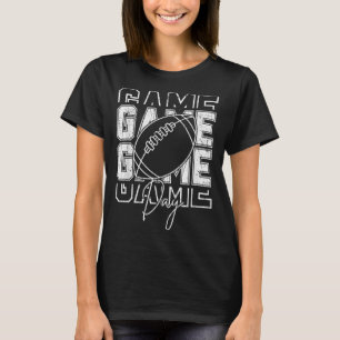 Vintage Game Day Football Funny Gameday Team Sport T-Shirt